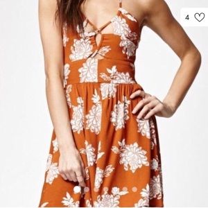 Kendall and Kylie Floral Halter Dress